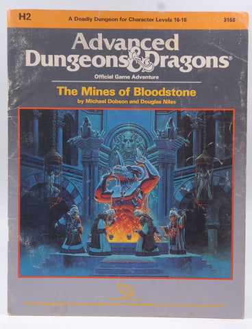 AD&D H2 The Mines of Bloodstone 9168 VG++, by Michael Dobson, Douglas Niles