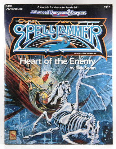 AD&D Spelljammer Heart of the Enemy SJQ1 9347 VG+, by Rick Swan