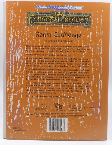 Ronin Challenge (Advanced Dungeons and Dragons/Forgotten Realms/Oriental Adventures Module OA6), by Swan, Rick,Smith, Curtis