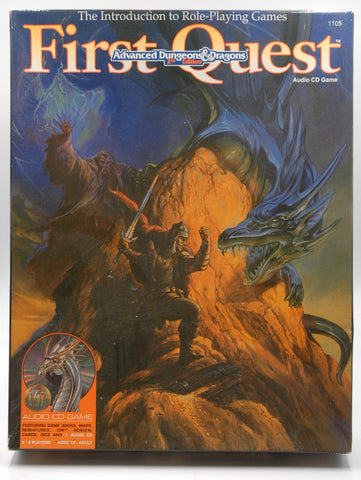 AD&D 2nd Ed First Quest G+ Missing CD and Dice, by Staff