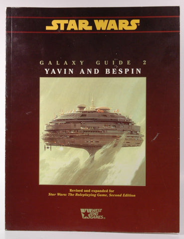 Galaxy Guide No 2: Yavin and Bespin (Star Wars RPG), by