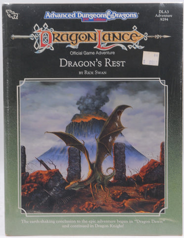 SW DLA3 AD&D Dragonlance Dragon's Rest TSR lvl 5-8, by Rick Swan