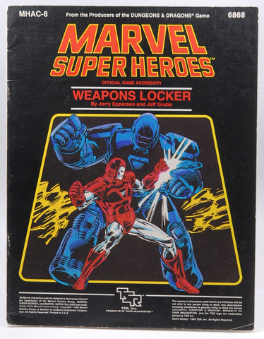 Weapons Locker (Marvel Super Heroes Accessory MHAC8), by Jeff Grubb, Jerry Epperson