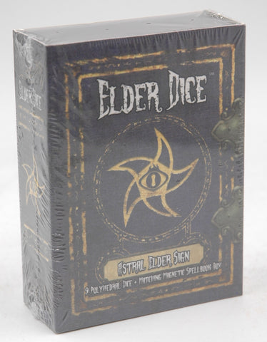 Elder Dice Astral Edler Sign 9 Purple Dice w/Case, by