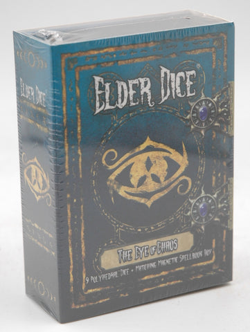 Elder Dice The Eye of Chaos 9 Blue Dice w/Magnetic Case, by