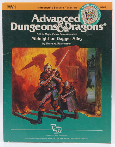 Midnight on Dagger Alley (Advanced Dungeons and Dragons Module MV1), by Rasmussen, Merle