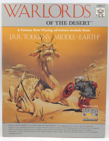 Warlords of the Desert (Middle Earth Game Supplements, Stock No. 8012), by Crutchfield, Charles