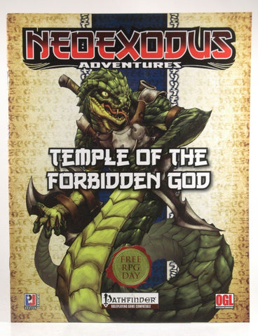 Pathfinder Neoexodus Temple of the Forbidden God PGL Free RPG Day, by JP Chapleau