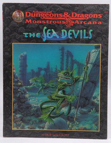 AD&D 2nd Ed The Sea Devils VG+ With Map, by Skip Williams