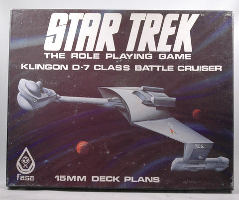 Star Trek Rele Playing Game 15mm Klingon D-7 Battle Cruiser, by