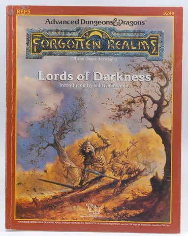 Lords of Darkness (Advanced Dungeons & Dragons/ Forgotten Realms Accessory REF5, 9240), by Greenwood, Ed