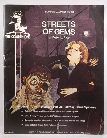 Streets of Gems The Companions Bath Maine RPG Module, by Peter L Rice