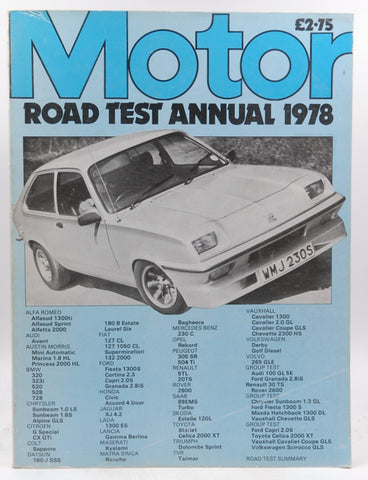 "Motor" Road Test Annual 1978, by unknown author