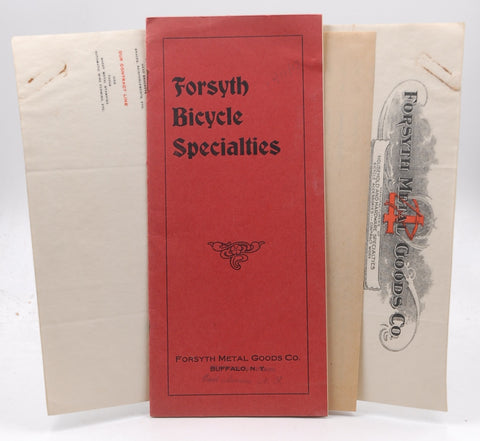1917 Forsyth Bicycle Specialties Ephemera Catalog Jobber List Letters, by Various