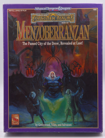 Menzoberranzan The Famed City of the Drow, Revealed At Last!, by Greenwood;Niles, Douglas;Salvatore, R. A.