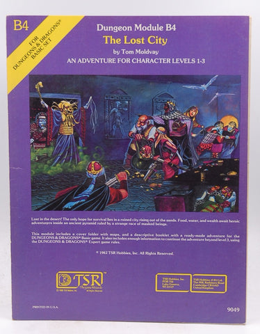 The Lost City (Dungeons and Dragons Module B4), by Moldvay, Tom