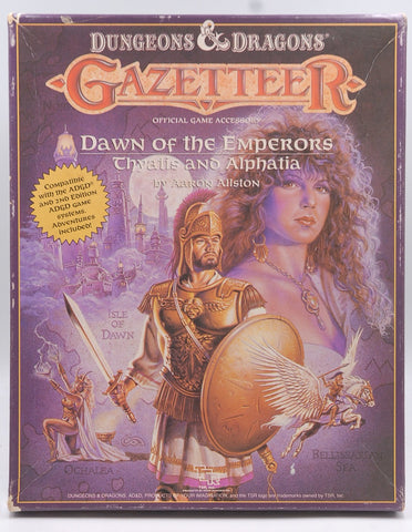 D&D Gazetteer Dawn of the Emperors Thyatis and Alphatia Missing PG, by Aaron Allston