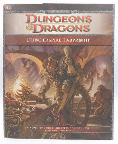 Thunderspire Labyrinth (Dungeons & Dragons, Adventure H2), by Mearls, Mike,Baker, Richard