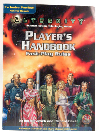 Alternity Fast-Play Rules Exclusive Preview TSR, by Bill Slavicsek / Richard Baker