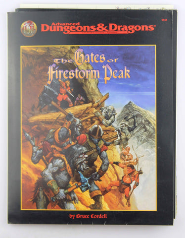AD&D The Gates of Firestorm Peak VG, by Bruce Cordell  