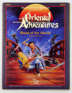 AD&D OA4 Blood of the Yakuza Oriental Adventures, by Cook  