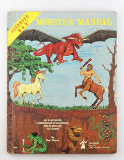 Advanced Dungeons & Dragons Monster Manual: An Alphabetical Compendium of all the Monsters Found in AD&D, Including Attacks, Damage, Special Abilities, and Descriptions, by Gary Gygax  