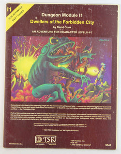 AD&D I1 Dwellers of the Forbidden City VG, by David Cook  