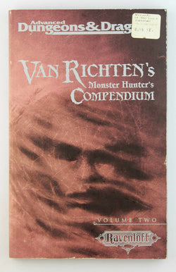 AD&D Van Richten's Monster Hunter's Compendium Volume Two Ravenloft, by Various  