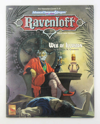 AD&D 2e Web of Illusion Ravenloft w/Map, by William W Connors  