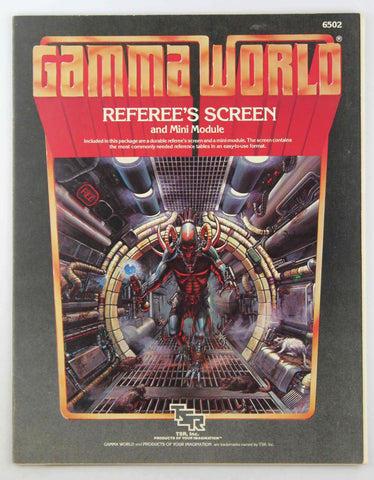 Gamma World RPG Referee's Screen w/Module, by Various  