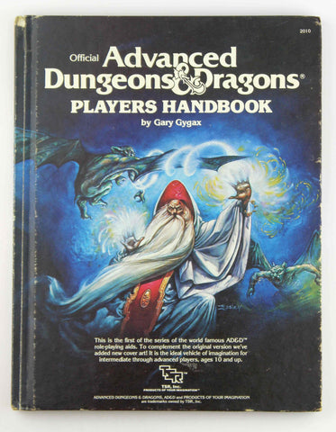 AD&D Updated Cover Players Handbook, by Gary Gygax  