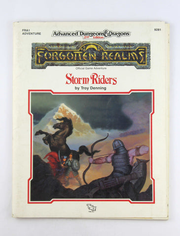 AD&D 2e Storm Riders Forgotten Realms, by Troy Denning  