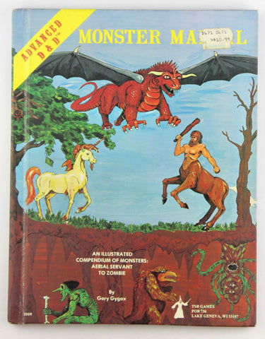 AD&D Original Cover Monster Manual, by Gygax  
