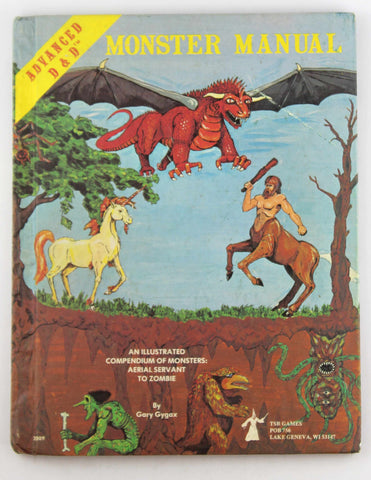 AD&D Original Cover Monster Manual VG, by Gygax  