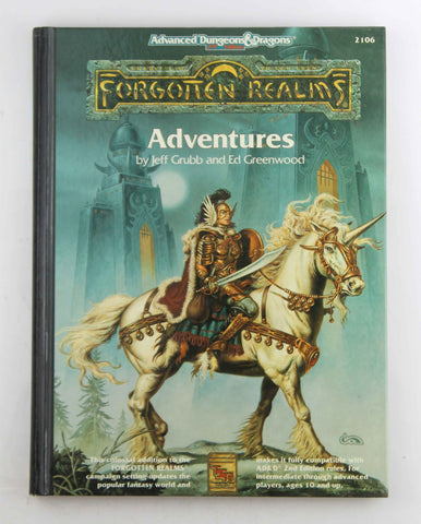 AD&D Forgotten Realms Adventures VG, by Grubb, Greenwood  