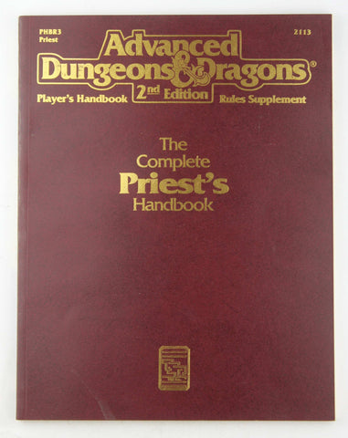 The Complete Priest's Handbook, Second Edition (Advanced Dungeons & Dragons: Player's Handbook Rules Supplement #2113, by Aaron Allston  