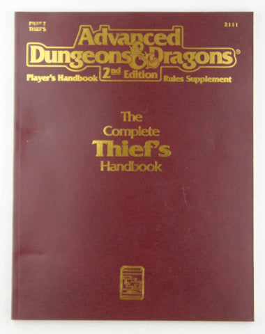 The Complete Thief's Handbook: Player's Handbook Rules Supplement, 2nd Edition (Advanced Dungeons & Dragons), by Carl Sargent, John Nephew  
