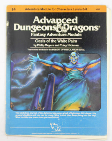 Oasis of the White Palm (Advanced Dungeons & Dragons Fantasy Adventure, Module I4 / Desert of Desolation Series, No. 9053), by Tracy Hickman, Philip Meyers  