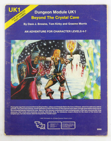 Beyond the Crystal Cave (Advanced Dungeons & Dragons Module UK1), by Kirby, Tom, Graeme Morris, Browne, Dave J.  
