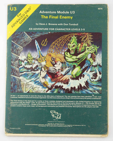 AD&D U3 The Final Enemy G+, by Browne, Turnbull  