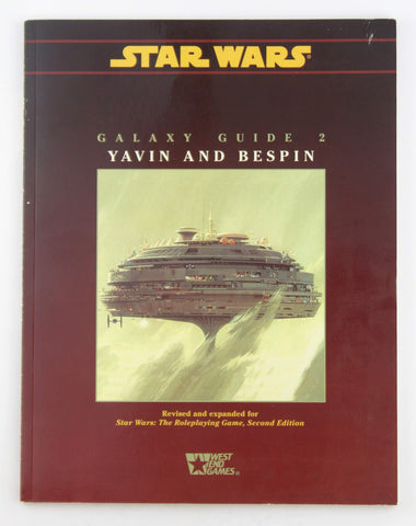 Galaxy Guide No 2: Yavin and Bespin (Star Wars RPG), by   