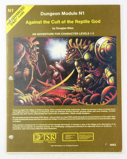 AD&D N1 Against the Cult of the Reptile God Three Hole, by Niles  