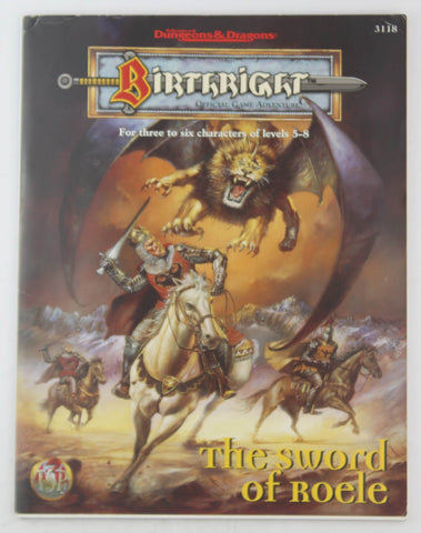 AD&D The Sword of Roele Birthright VG++, by Various  
