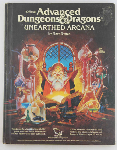 Official Advanced Dungeons and Dragons, Unearthed Arcana, by Gary Gygax  