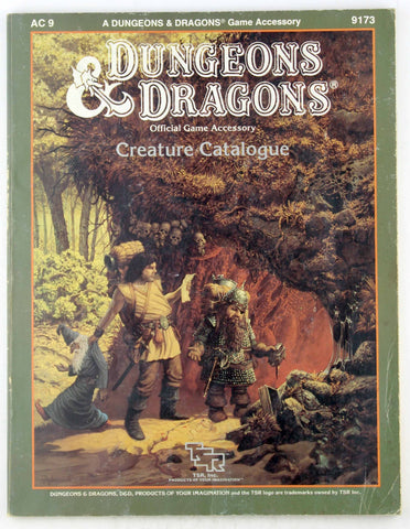 D&D Creature Catalogue AC9, by Morris, et al  