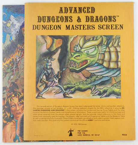 AD&D Dungeon Masters Screen 9024 VG, by In House  