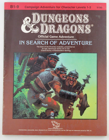 D&D B1-9 In Search of Adventure VG, by Jeff Grubb  