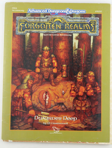 AD&D 2e Dwarves Deep Forgotten Realms, by Ed Greenwood  