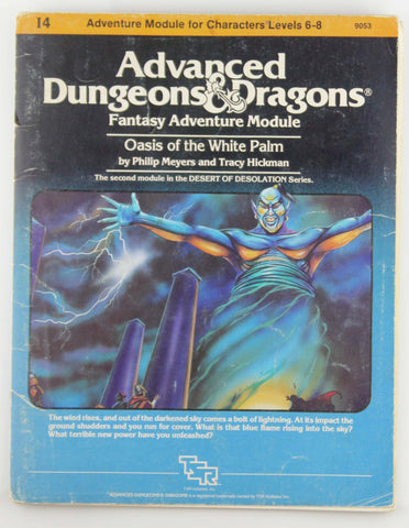 Oasis of the White Palm (Advanced Dungeons & Dragons Fantasy Adventure, Module I4 / Desert of Desolation Series, No. 9053), by Tracy Hickman, Philip Meyers  
