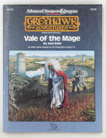 AD&D WG12 Vale of the Mage Greyhawk w/Map, by Jean Rabe  